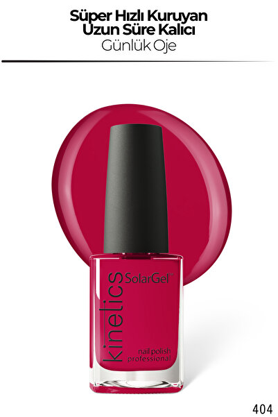 kinetics SolarGel Günlük Oje - Uzun Süre Kalıcı, Yoğun Pigment | #404 MORE Lİ...