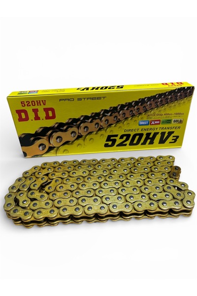 MOTORKİT MK D.İ.D 520 x 120L HVx3 GOLD ORİNGLİ ZİNCİR PULSAR NS200 - CBR 250 ...