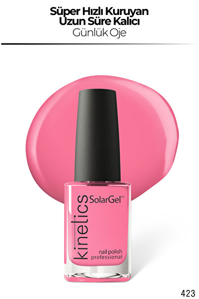 kinetics SolarGel Günlük Oje - Uzun Süre Kalıcı, Yoğun Pigment | #423 UNFOLLO...