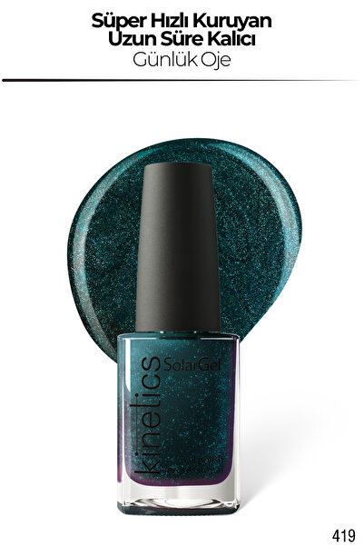 kinetics SolarGel Günlük Oje - Uzun Süre Kalıcı, Yoğun Pigment | #419 EXTRAVA...