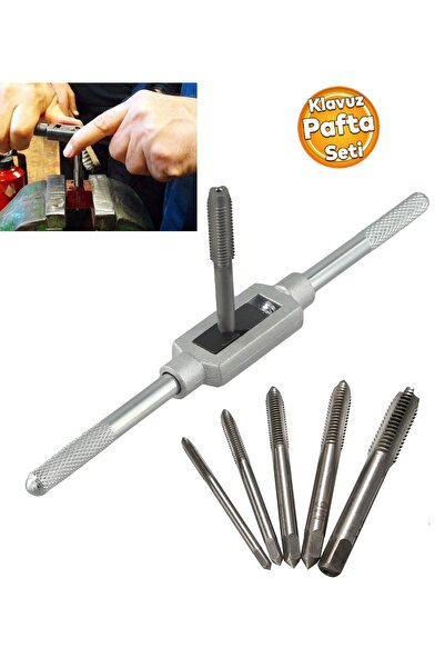 Depolife Kılavuz Ve Pafta Seti Metrik Diş Açma uçları Kılavuz Seti Pafta Tutu...