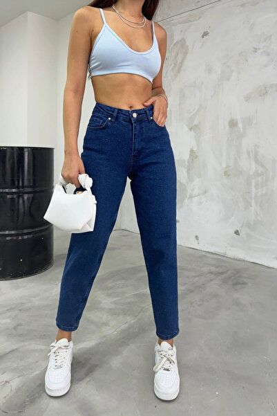 BİKELİFE Kadın Esnek/LikralıYüksek Bel Mom Jeans