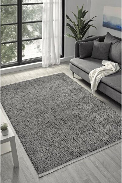 SEYRAN HALI Çam Halı Roma 419 Antrasit Modern Desen Makine Halısı