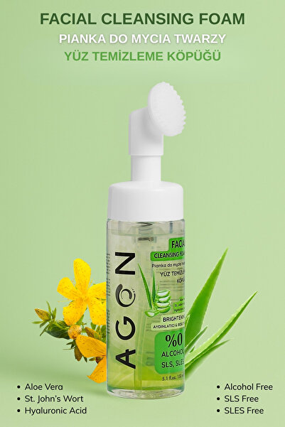 Agon Aloe Vera Özlü Yüz Temizleme Köpüğü 150 ML