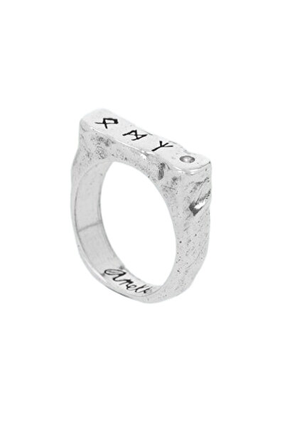 Anekke -RUNES ring plated SILVER, size 12