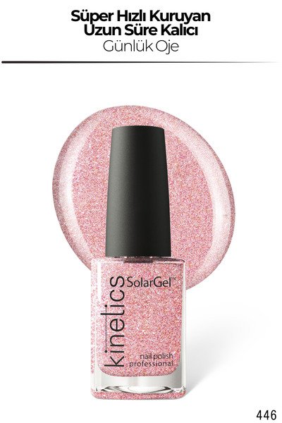 kinetics SolarGel Günlük Oje - Uzun Süre Kalıcı, Yoğun Pigment | #446 NO MARİ...