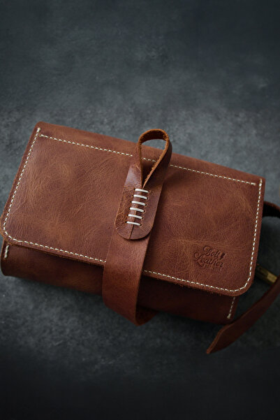 Bolt Leather El Yapmı Gerçek Deri Pipo Çantası