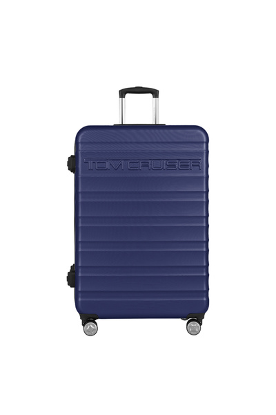 Tom Cruiser عربة توم كروز بريميير الذكية ذات العجلات الصلبة مع قفل TSA - أزرق...