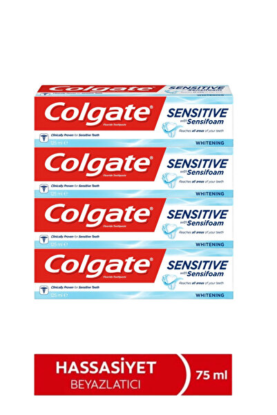 Colgate Sensifoam 75ML Hassas Dişler için Sensitive Diş Macunu 4'lü Fırsat Paket