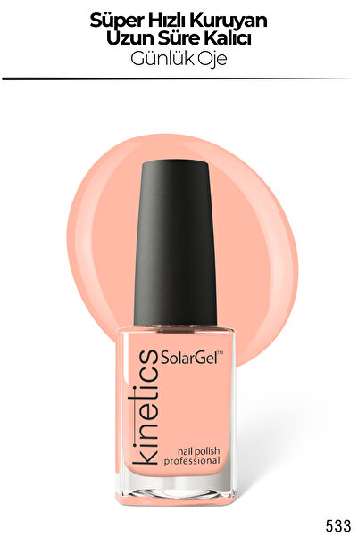 kinetics SolarGel Günlük Oje - Uzun Süre Kalıcı, Yoğun Pigment | #533 Fake Ne...