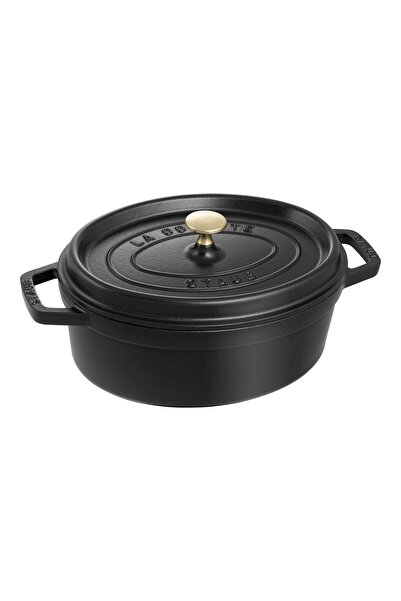 STAUB La Cocotte Döküm Tencere Oval 3.2 L Siyah