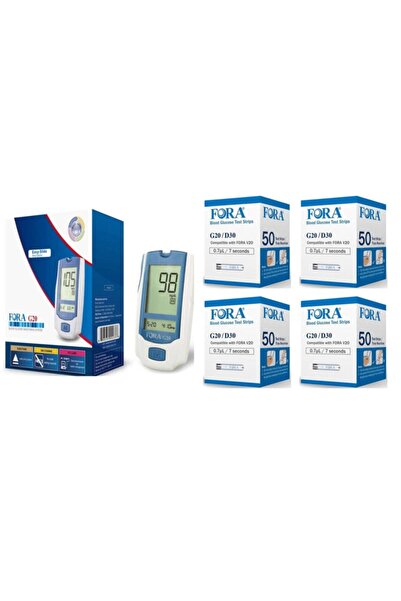 FORA Şeker Ölçüm Cihazı Ve Ölçüm Çubuğu Strip 4 Kutu 200 Adet
