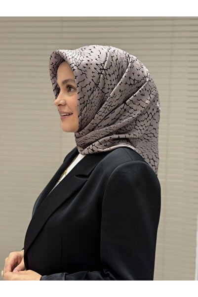 Aker Φουλάρι από καθαρό μετάξι Sura με γεωμετρικό σχέδιο 8904701