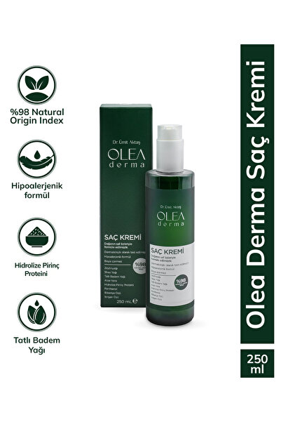 OleaDerma %98 Doğal Saç Kremi - 250 mL