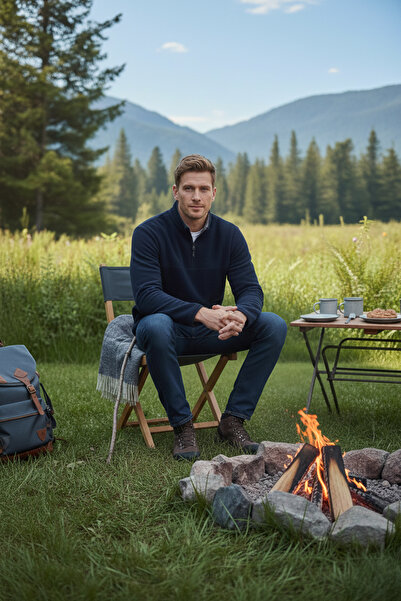 Buratti Slim Fit Anti-Pilling Non-Pilling Bato Collar Cold-Proof Fleece-Lined...