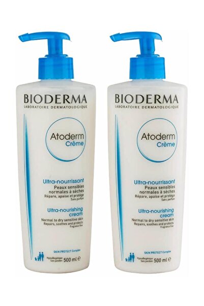 Bioderma Atoderm Çok Kuru Ciltler Için Nemlendirici Krem 500 ml 2 Adet