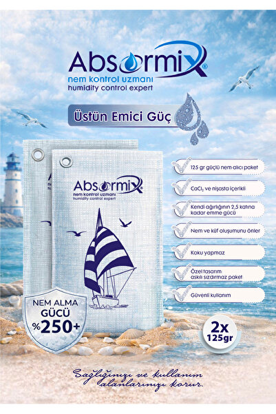 ABSORMİX Nem Alıcı Paket SAILBOAT 2x125 gr.