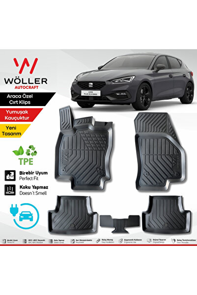 wöller Seat Leon Paspas Plug in Hybrid 2025 Sonrası Uyumlu 3d Havuzlu Paspas