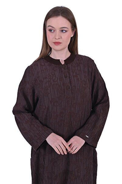 Invee فستان تينسي بني