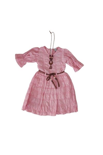 BBS Rochie de bună calitate pentru fete - cu talie și pandantiv