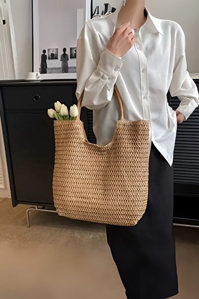 Ecrou Square Shaped Shoulder Bag Brown