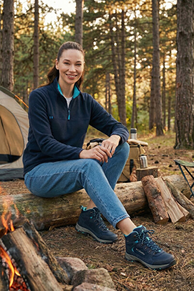 Lela قصة ضيقة قماش ناعم الملمس مضاد للتكتل ومقاوم للوبر مع سحاب نصفي من الصوف...