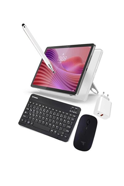 LENOVO Tab M10 4GB RAM 128 GB HAFIZA 10.1"İNCH GRİ TABLET+ŞEFFAF KILIF+SİYAH+...