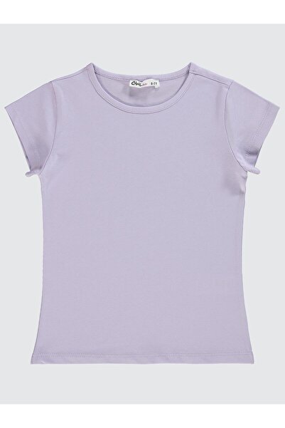 Civil Girls Kız Çocuk Tişört 6-9 Yaş Nazik Lavanta