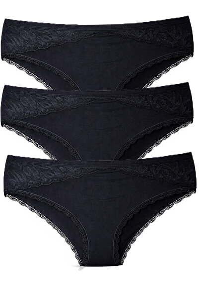 Vanilya Secret Dantelli Pamuklu Külot 3'Lü Paket