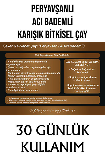 Yöresel Bahçem Mixed Herbal Tea with Peryavshan and Bitter Almond (120g)