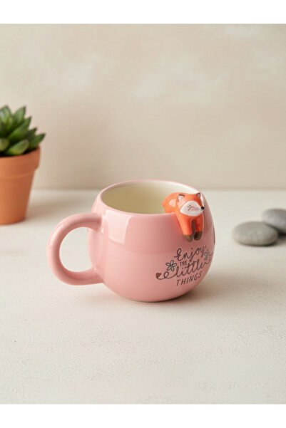 Tohana 3D Sarkan Sevimli Hayvan Figürlü Seramik Kupa