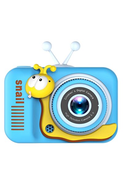 BASHAR Cameră foto HD 1080P pentru copii, melc albastru