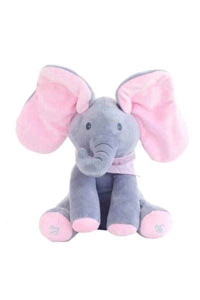 MANDU Interactive PINK plush elephant Talks Sings and flaps its ears