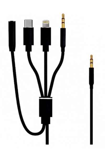 Mihai Cablu Adaptor Auxiliar Audio Jack 3.5mm 4in1 Andowl Q SX12