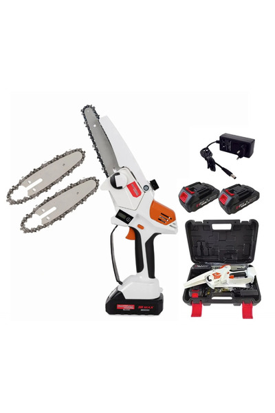 OEM Mini fierastrau Edon MX294 Profesional 2 acumulatori 42 V 8Ah rezervor ul...