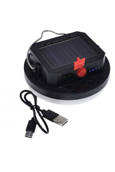 Mihai Lampa solara mini Q LED10 putere 10W cu 3 moduri iluminare si agatatoare