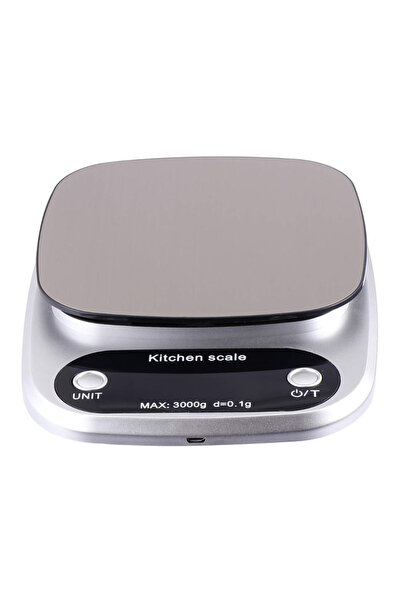 LILY Electronic kitchen scale with LCD display GREY