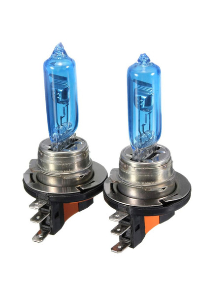 Ruan Set 2 becuri auto cu halogen H15 12V putere 15/55W Super White