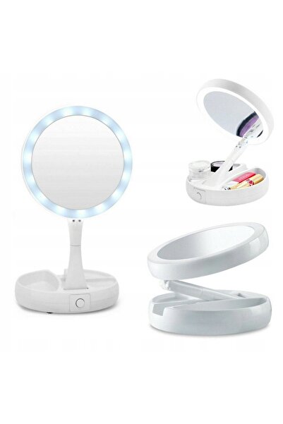 Mihai Oglinda Rotunda de machiaj AO 77900 pliabila cu LED