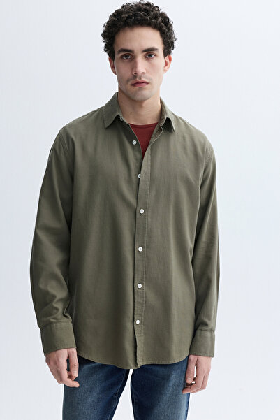 Mudo قميص بأكمام طويلة وقصة عادية