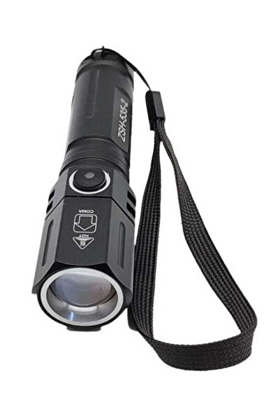 XL Flashlight ZSH 535 2 LED 5W Zoom USB C Charging 18650 Battery