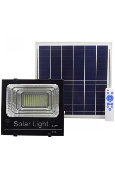 HA Kit Proiector 60W LED SMD JNI cu Panou Solar Si Telecomanda
