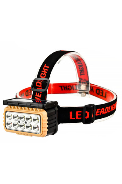 PRİZE Lanterna de cap LY 806 cu panou solar si 10 leduri