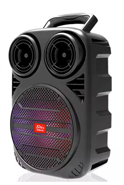 AHMED ZQS 6162 portable Bluetooth speaker with RGB LED and carrying handle