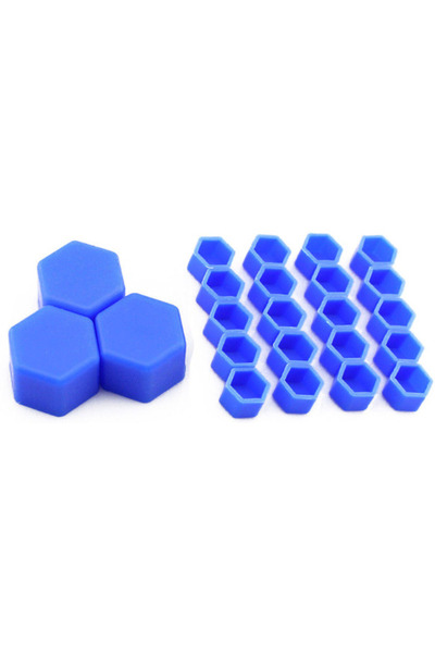 auto Set 20 capace prezoane 17" ALBASTRE din Silicon pentru jante