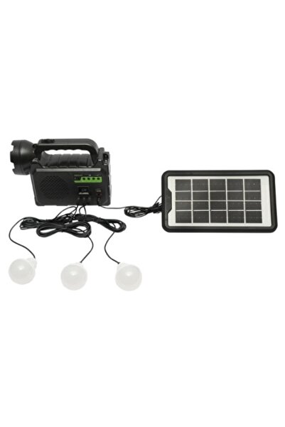 MİKİ Kit solar GD-P30FM Radio cu lampa multifunctionala panou solar si 3 Becuri
