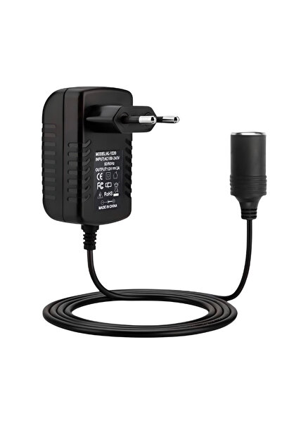 PRİZE Adaptor de alimentare de la 240V la 12V cu priză pentru brichetă 2A 24W...