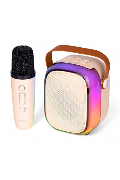 Mihai Boxa bluetooth cu microfon wireless KP K01 cu lumini RGB efecte vocale