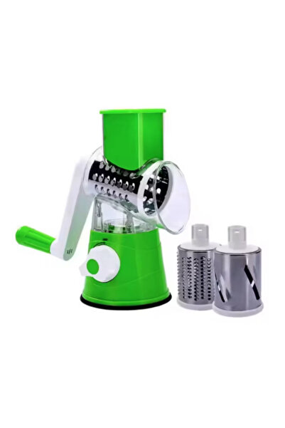 BASE Hand cranked grater 3 shaving accessories Green/White