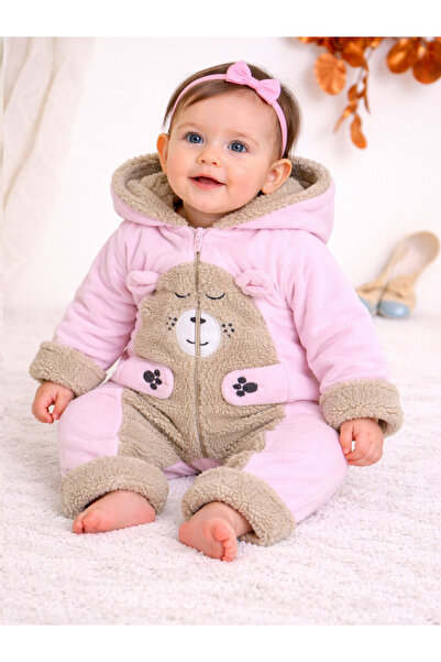 Nehad Bebe Kız Bebek Welsoft Tulum Ayıcık Aksesuarlı